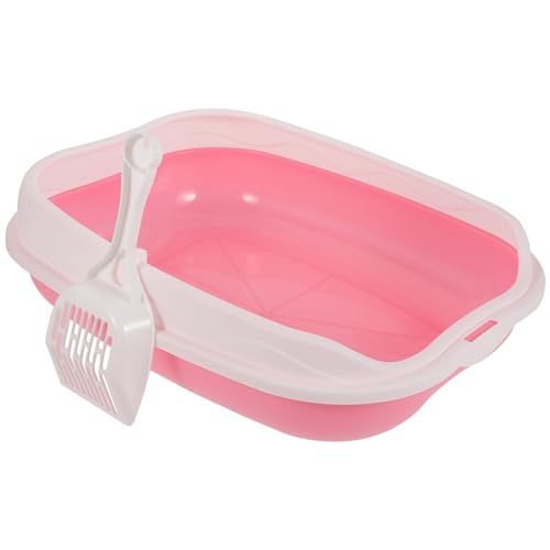 Beavorty 1 Conjunto De Caixa De Areia Para Gatos Banheiro Para Animais De Estimação Gatinho Banheiro