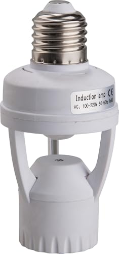 Brennenstuhl 1179910 Porta Lampada con Rilevatore di Movimento 360 Bianco