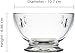 La Rochere Bee Glass Bowl Set of 6 – Classic French Clear Glass Dessert Bowls with Embossed Bee Emblem – Elegant and Versatile Small Bowls for Ice Cream, Snacks, Fruit & Entertaining (9 Oz)