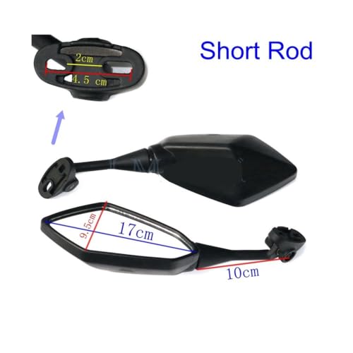 Espejos de motocicleta con cristal antirreflejante para CBR 4