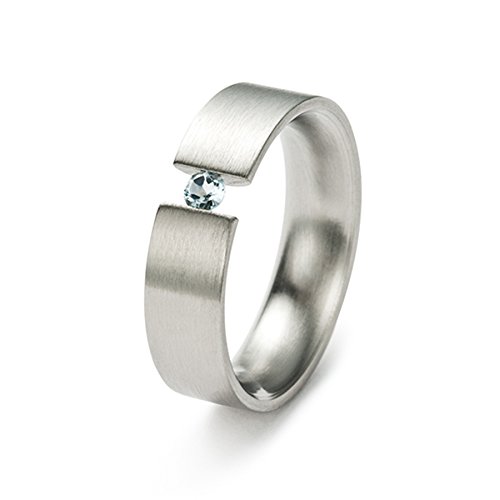 Preisvergleich Produktbild monomania Edelstahlring antiallergen unisex 6mm 20168, Ring 20165-54