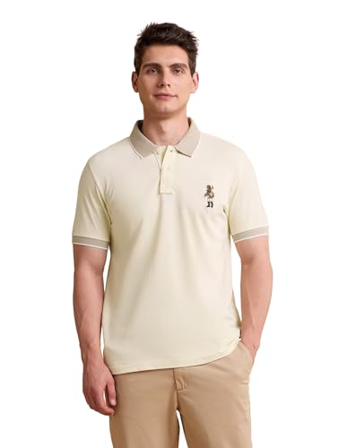 Image of U.S. Polo ASSN. Solid Slim Fit Polo T Shirts for Men - 100% Cotton, Half Sleeves Mens Tshirt