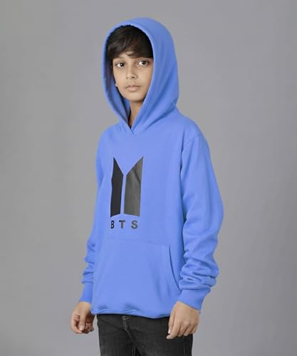 Image of KYDA KIDS Boys Cotton Regular Fit Hooded Neck Hoodies - Sweatshirt with Hoodies Full Sleeves Winter Wear, Long Sleeve Sweatshirts for Boys