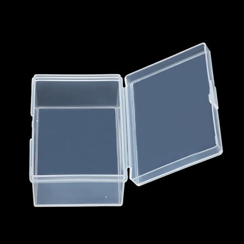 Image of 12 Pack Rectangular Clear Plastic Storage Containers, 3.39 x 2.21 x 1.38 Inchs, Small Containers for Small Items, Jewelry, Earrings, Necklace, Rings, Cosmetics, Threads, Beads, Crafts etc.