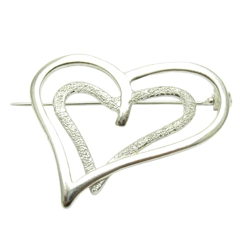 Broche en argent 925 Cœur Empress accessoire pour veste et manteau