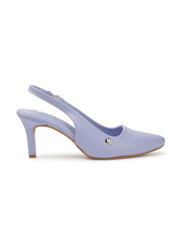 Image of ELLE Women Stylish and elegant Slingback Kitten Heel Mule Sandal