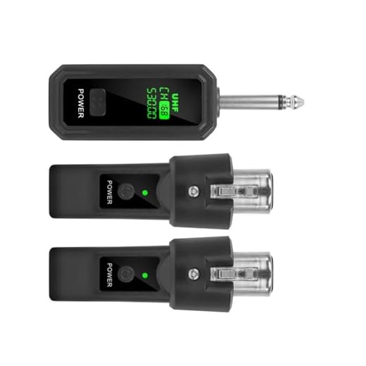 jebyltd Transmisor Convertidor Inalámbrico De Micrófono 2 4 GHz Y Receptor Micrófono Transmisor Condensador Dinámico Convertidor Inalámbrico para Guitarra Eléctrica