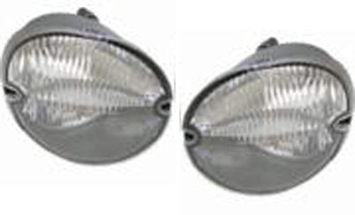 Evan Fischer Front, Driver and Passenger Side Fog Light Compatible with 2004-2008 Pontiac Grand Prix & 2006-2009 Solstice - GM2521187, GM2520187