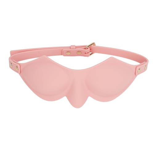 Adjustable Soft Silicone Blindfold Reusable Lightweight Light Blocking Sleep Mask Sexy Eye Cover with Stretchable Strap for Adults Couples Insomnia Naps Bedroom Role Play Valentine's Gifts