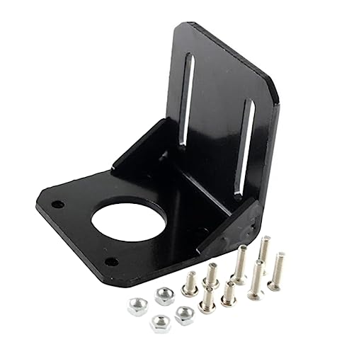 CHILDWEET Printer Motor Mounting Bracket Steel for 42 Stepper Motor Stable Replacement 3d Printer Accessories Black