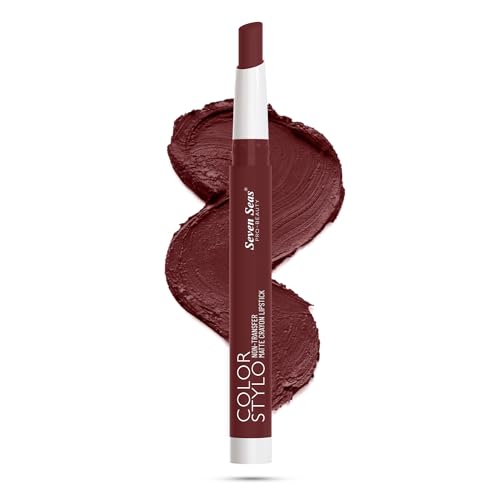 Image of Seven Seas Color Stylo NonTransfer Matte Crayon Lipstick Matte Finish | Waterproof | Long Lasting Stay Up to 24 hours (Cranberry Crush)