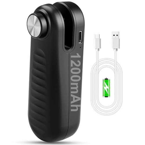 USB C Rechargeable Mini Bag Sealer with Cutter – Portable 2-in-1 Heat Seal for Snacks and Food Storage, Bright Black