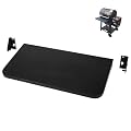 Utheer Folding Front Shelf for Weber Searwood 600 Pellet Grill, 23" x 12.5" Heavy-Duty Steel BBQ Prep Table, 60 LB Load, Space-Saving Front Grill Shelf, Weber Searwood 600 Accessories