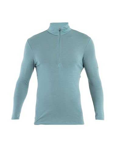 Icebreaker Men's Merino 175 Everyday Long Sleeve Half Zip Thermal Top - Cloud Ray - Medium