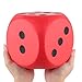 Anboor 5.9'' Large Dice Squishies Foam Dice Jumbo Squeeze Toys, Giant Dice Game Collection Decorative Props(Red)