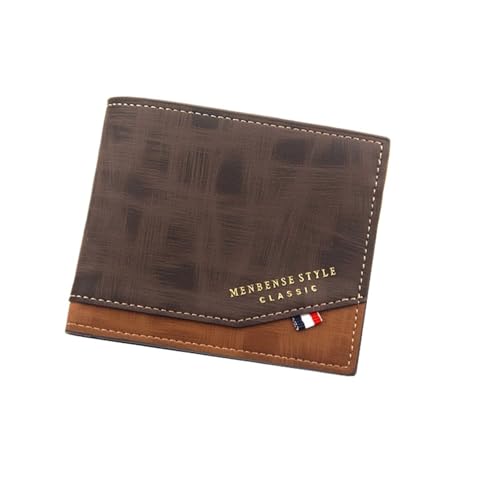 Monedero clásico delgado de cuero esmerilado premium negro con tarjetero elegante de hombre 2