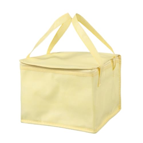 DMLAYHP Bolsa Termica Pizza Bolsa de Entrega de Alimentos aislada, Reutilizable, for Pizza, Pasteles, Almacenamiento térmico(Yellow)