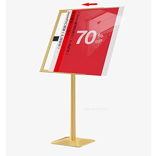 Support d'affiche A2 noir en aluminium réglable avec pied stable pour menu - 5
