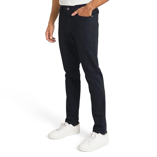 Izod Men's Liberty Flex 5 Pocket Slim Fit Stretch Waist Knit Denim