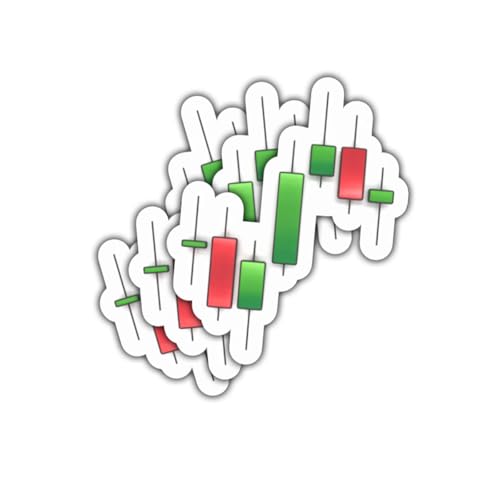 3Pcs Stock Chart Sticker Funny Trading Stickers Forex Stocks Market Gift for Stock Trader Trading...