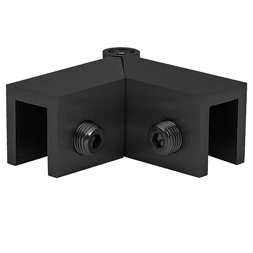 Top Hardware Adjustable 90-180 Degree Stainless Steel 316 Grade Glass to Glass Sleeve Over Shower Door Clamp for 1/4