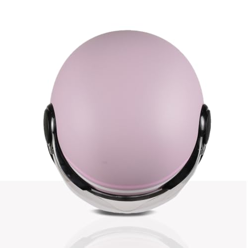 Image of TVS MissFit Women's Open Face Helmet | Lightweight Shell | Pastel Colors Designed Exclusively for Women | Extreme Comfort Fit for Girls | Clear Visor | DOT & ISI Certified