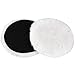 LotFancy 5-Inch Wool Polishing Pads - Car Auto Buffing Pads, Used with Rotary and Random Orbit Sander/Polisher, Pack of 2