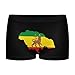 Flag Map of Jamaica Fashion Women's Boxer Briefs Breathable Underpants Trunks Stretch Underwear