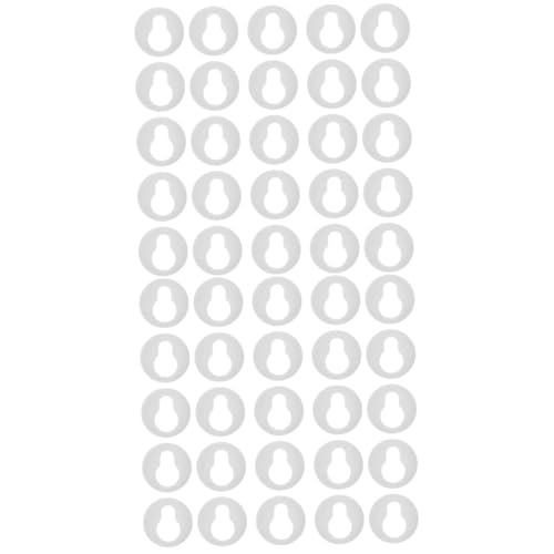 Image of Mipcase 100pcs Round Keyhole Hangers for Picture Frames Photo Frame Accessories for Easy Wall Display and Projects for Use