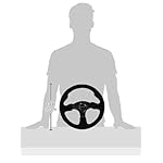NRG Innovations RST-012S 320mm Race Style Suede Steering Wheel with Black stitch - Image 2