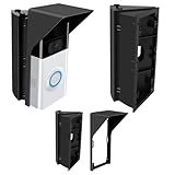 S7 Adjustable Doorbell Angle Mount with Rain Cover, Compatible with Ring Video Doorbell/ Battery Doorbell, Replacement Angle Adjustment Adapter Mounting Bracket Wedge Kit (Anti Glare)