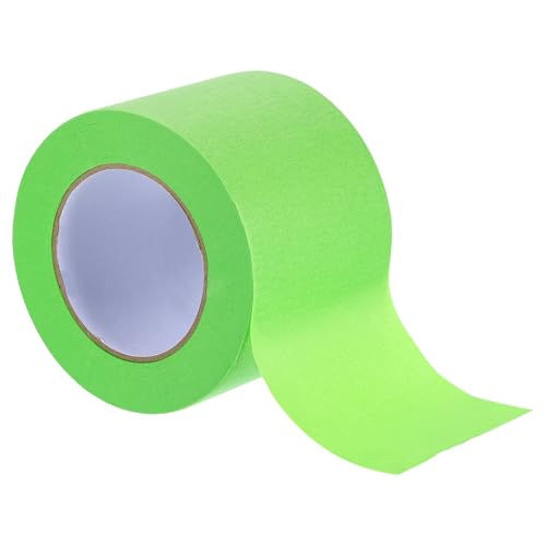 Image of Masking Tape Green Painters Tape Paper Tape [for Crafts DIY Walls Painting Packing Automotive Home Decoration Teaching]- 3.8 Inch x 60 Yards /1 Roll