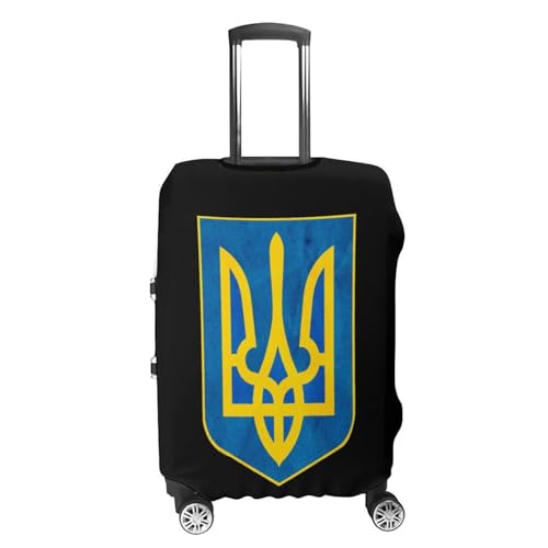Coat of Arms of Ukraine Unisex Luggage Cover Washable Travel Suitcase Case Elastic Baggage Protective Covers L4