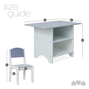 Milliardkidsactivityplaytableandchairsetwoodwithstoragebasketsarttableplaysetfurniturewithmoderngraycolors Urban Country Home Decor Milliard kids activity play table and chair set wood with storage baskets art table playset furniture with modern gray colors urban country home decor