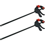 2pc 36" Bar Clamps for Woodwork Workbench Quick Grip Wood Quick Release Clamp Set Large Long 900mm Clamps One Handed Woodworking