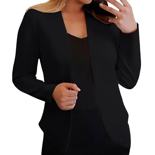Blazers for Women Casual Fall Open Front Long Sleeve Work Business Office Suit Dressy Lightweight Jackets Outfits
