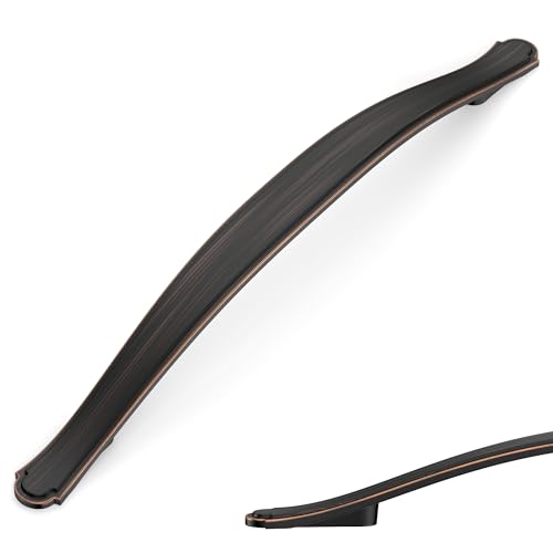 Image of Asidrama 10 Pack 6.3 Inch(160mm) Oil Rubbed Bronze Kitchen Cabinet Handles Cabinet Pulls Kitchen Cabinet Hardware for Cupboard Drawer Pulls