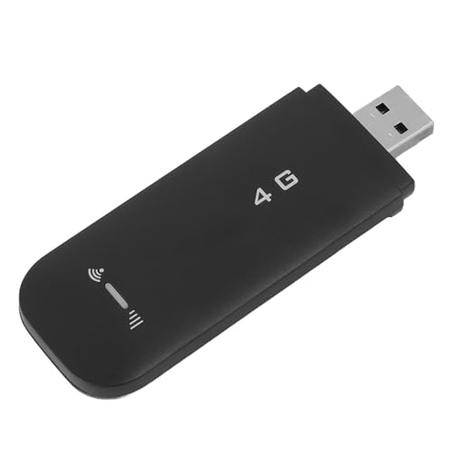 Image of 4G LTE USB Portable WiFi Router with SIM Card Slot, Plug and Play Mobile Hotspot Dongle Supporting 10 Devices, WPA2 Encrypted Internet Access for Travel RV Laptop Tablet Smartphone (Black)