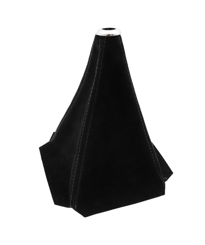 Xibao Tapa Perilla del Cambio Marchas Protector,Funda de Cuero PU para Pomo de Palanca de Cambios,Para la Mayoría de las Modificaciones de la Caja de Cambios Manual y Automática (Negro)