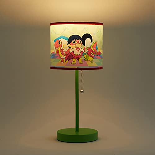 Image of Ryan's World Stick Table Kids Lamp with Pull Chain Themed Printed Decorative Shade