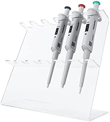 SIMMANS Pipette Stand for Micro pipette for 5 Pipette (Transparent)