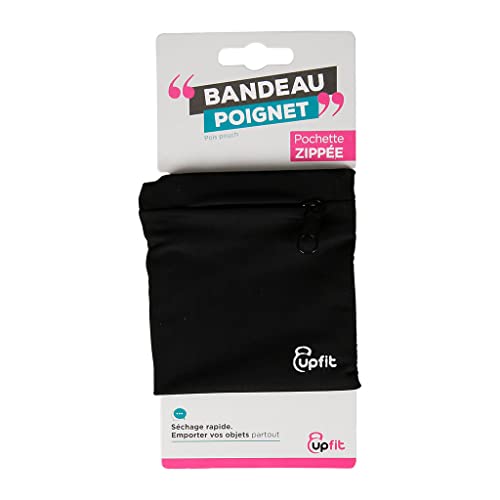 UPFIT - Pochette Poignet avec Fermeture éclair - Protection du Poignet - Matière: 100% Polyester - Idéal pour Ranger des Petits Objets Durant Les activité Sportives - Pratique & légère Cover