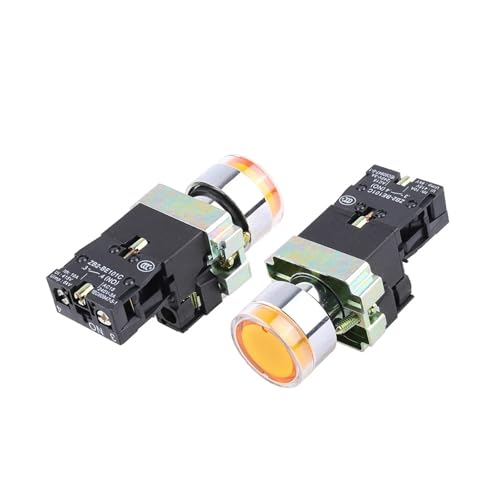 Pulsador de reajuste instantáneo XB2-BW3462 con contacto abridor y cierre