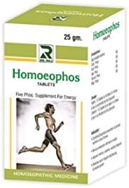 Homoeophos Tablets with five essential bio phosphate salts, Ideal Five Phos for prime health, 25 gms pack of 2