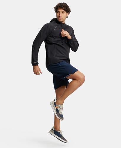 Image of Jockey MV40 Men's Microfiber Fabric Water Resistant Convertible Active Wear Hoodie Jacket