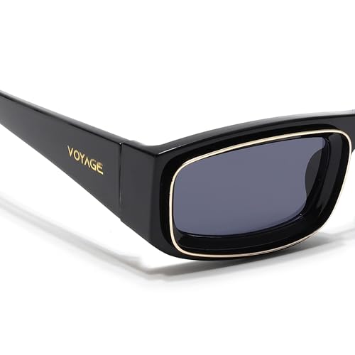 Image of Voyage UV Protected Rectangle Sunglasses for Men & Women