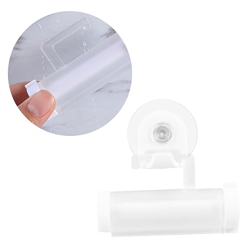 FOMIYES Othpaste Squeezer Rolling Squeezer Roller Wall Mountable White Long-Lasting