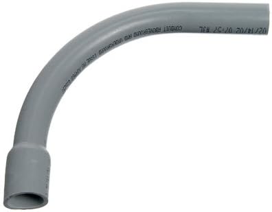 Carlon UA9ADB-CTN PVC Bell End Elbow, 90 Degree, Standard Radius, Electrical, 1/2-In. - Quantity 40