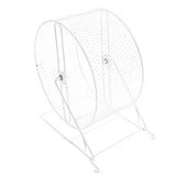 Construction robuste : les roues métalliques pour gerbilles présentent un cadre durable qui résiste à la flexion et aux dommages, offrant une utilisation fiable saison après saison. roue d'exercice silencieuse pour rats