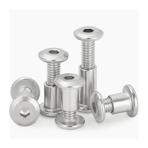 1-10PCS M3 M4 M5 M6 M8 M10 304XeX|^tbgZpƋibgAlWtxbgRlN^CT[gWCgX[uibg(20mm(L),1pcM10xL with screw)